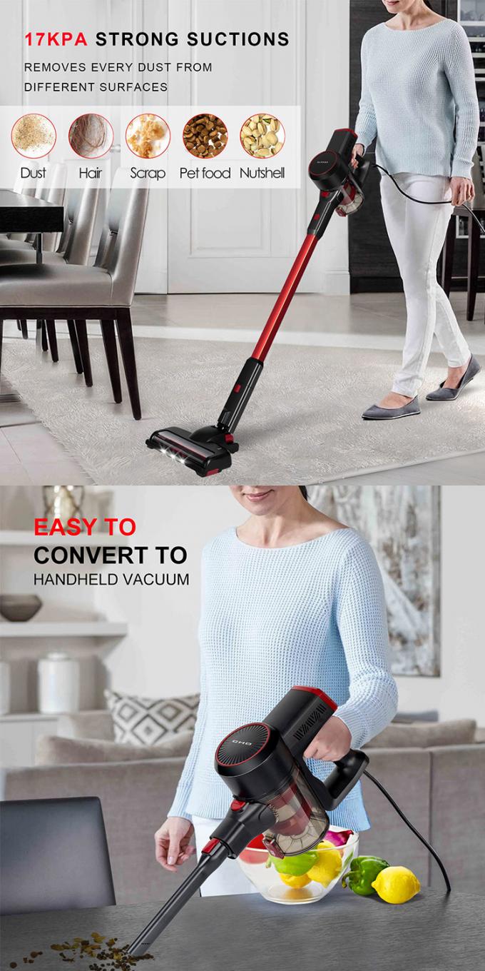 220V Lightweight Upright Corded Vacuum Cleaners , 2 In 1 Handheld